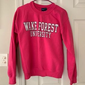 Pink Wake Forest sweater
